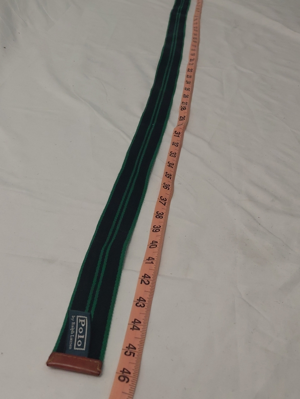 Polo by Ralph Lauren Green Belt with Silver Buckle - Picture 6 of 6
